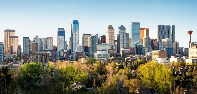 Downtown Calgary skyline viewed from the south